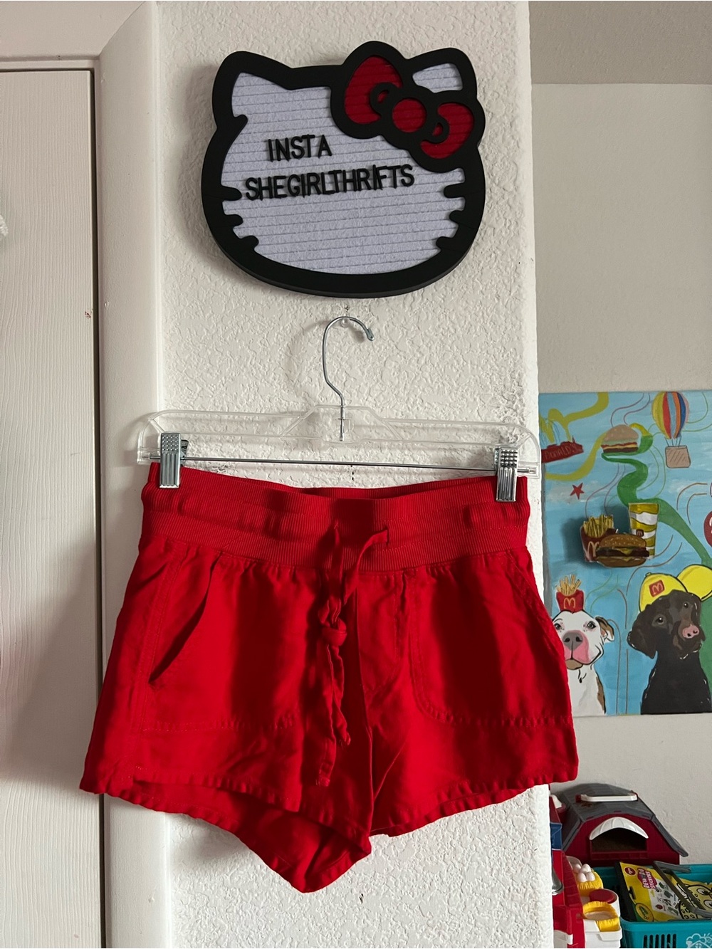 no boundaries red shorts